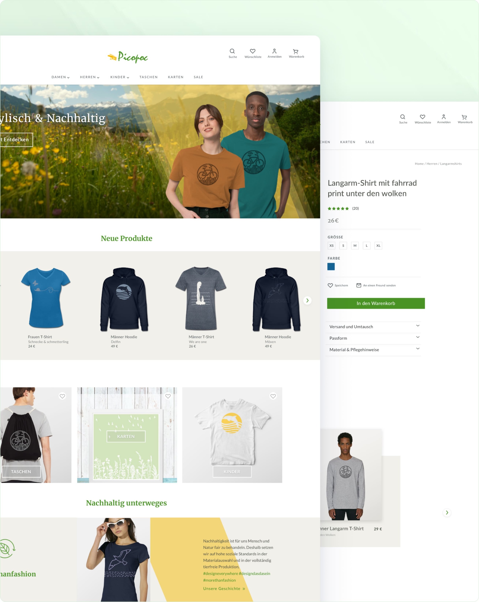 Neugestaltung und Verbesserung der User Experience im Picopoc-Shop